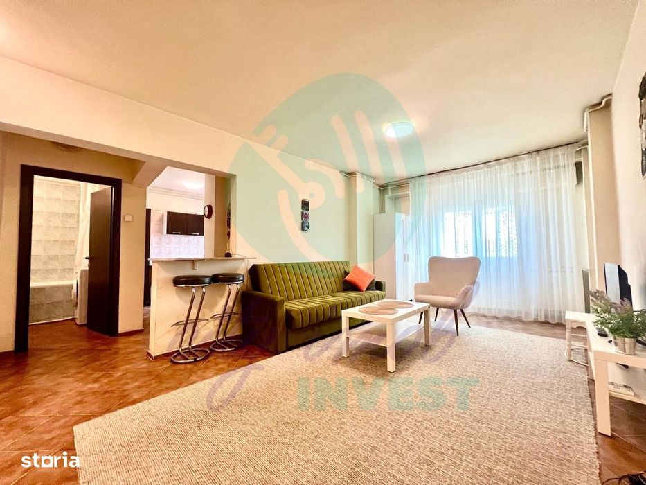 2 Camere Decebal 64 mp- View spectaculos-Posibilitate terasa