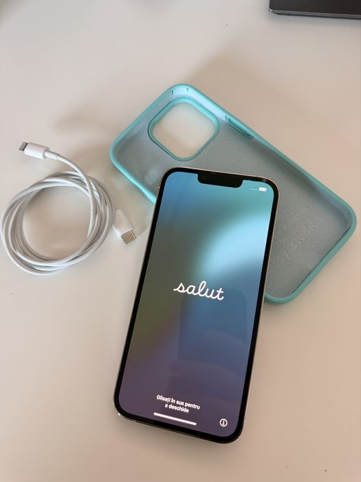 Apple iPhone 13 Pro Alb 256 GB, baterie 85%, neverlocked