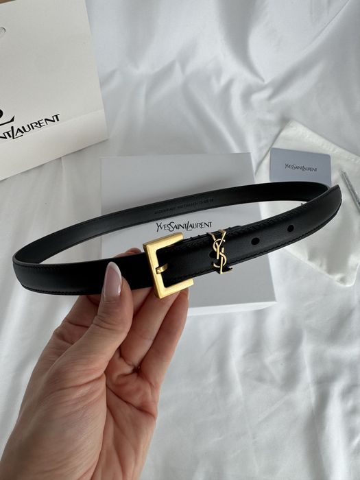 Curea ysl yves saint laurent piele naturala slim