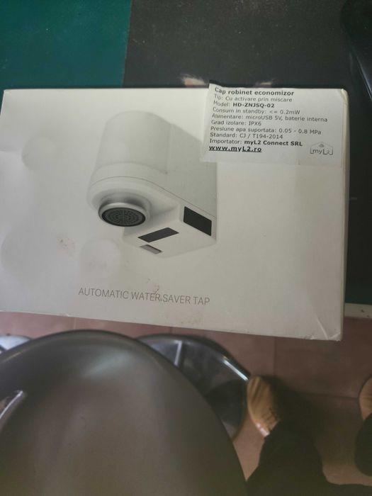 Economizor apa Xiaomi HD-ZNJSQ-02, Senzori Smart, IPx6, Alb