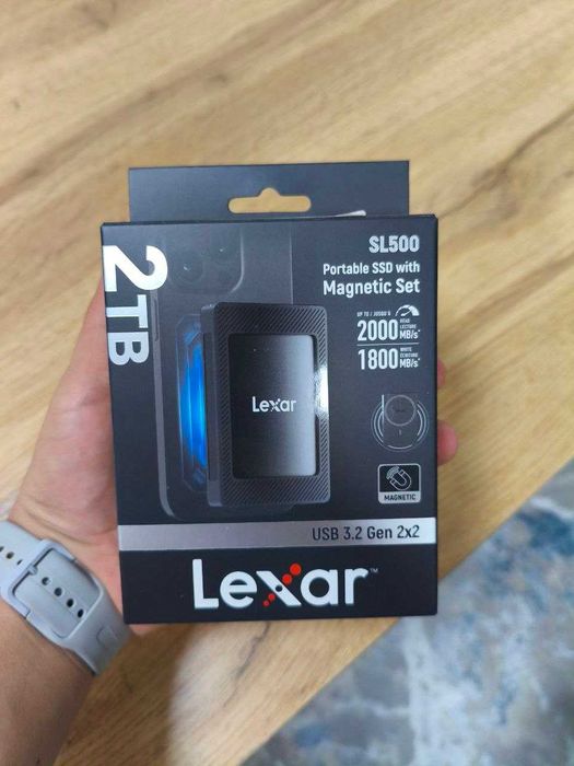 Портативный Portable SSD Lexar SL500M Magnetic-Set 2TB