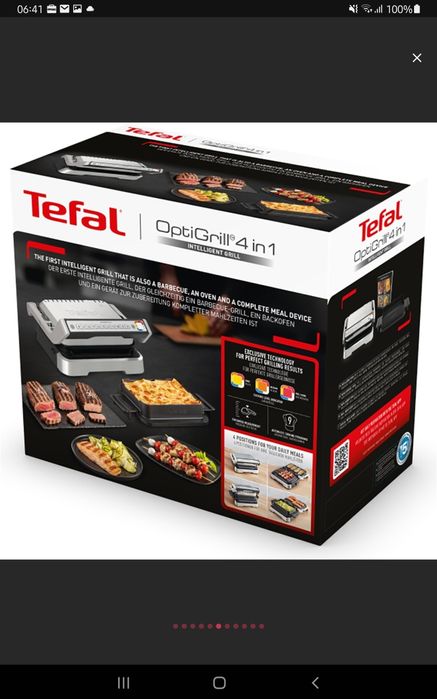 Gratar electric Tefal OptiGrill 4 in 1 GC774D30