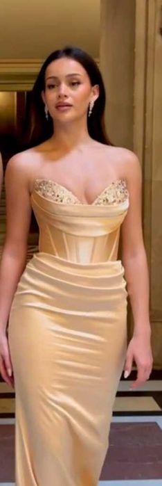 Rochie superbă, aurie, mărimea XS