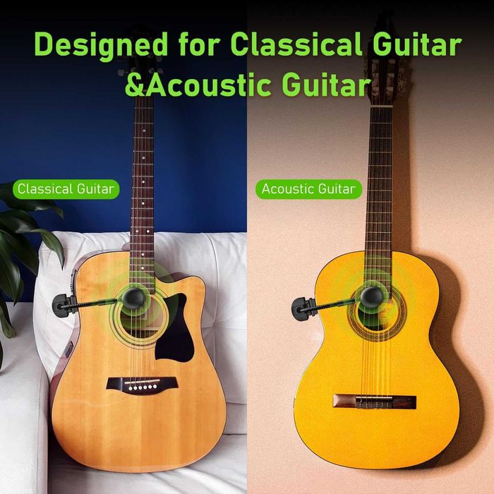 Wireless Сardioid microfon pentru Chitara guitar acustica si clasica ACEMIC AT-5 Shure