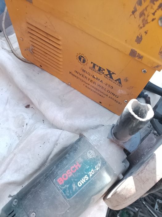 Продам кемпинг+сварка. И болгарка Bosch