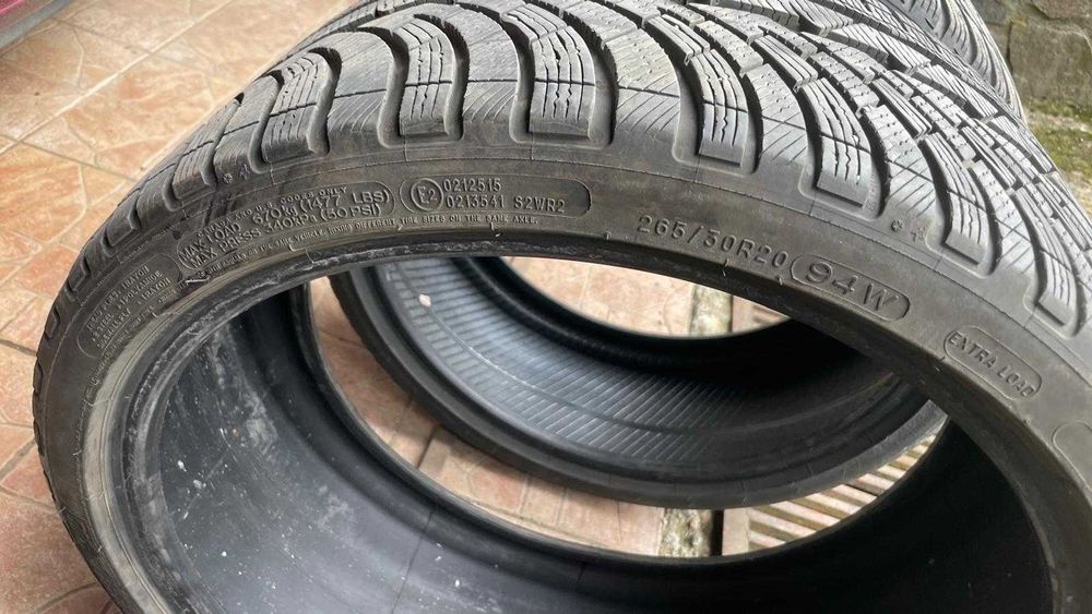2 Anvelope Michelin iarna, utilizate 2 anotimpuri, 265x30x R20