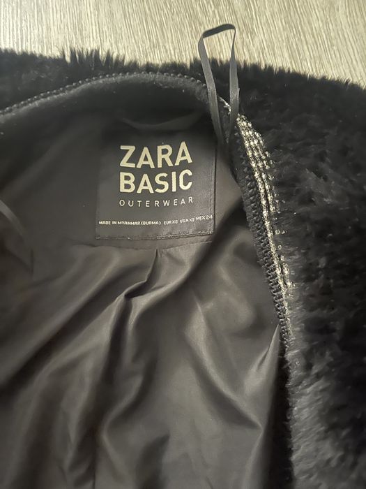 Яке Zara XS черно топло