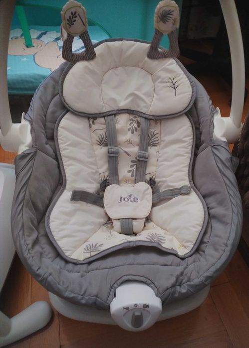 Joie Бебешки шезлонг-люлка 2в1 Sansa fern