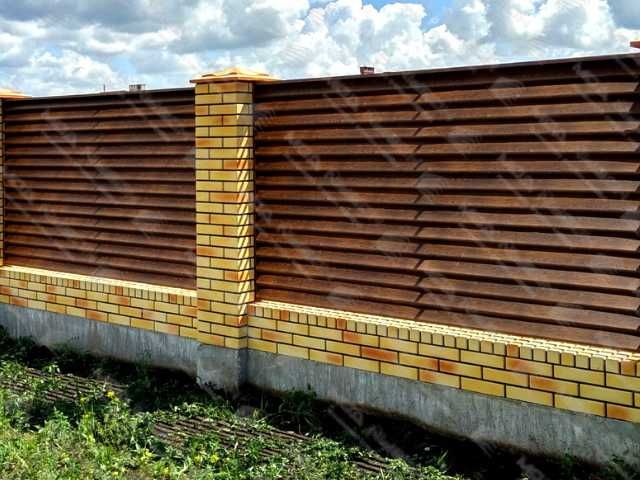 Забор жалюзи еврожалюзи