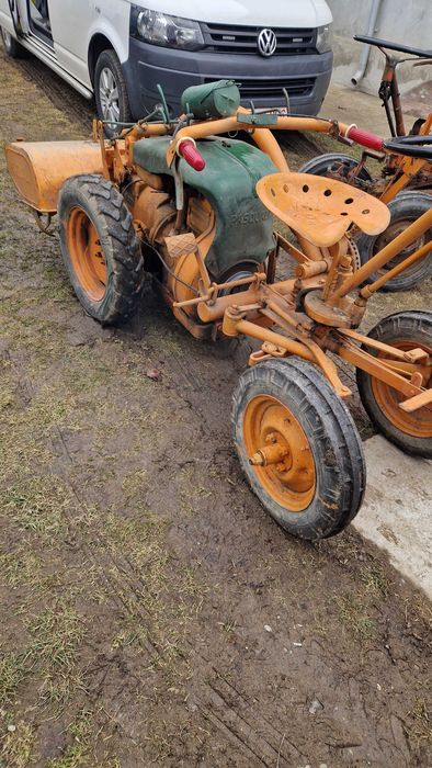 Motocultor pasquali diesel cu freza si volan