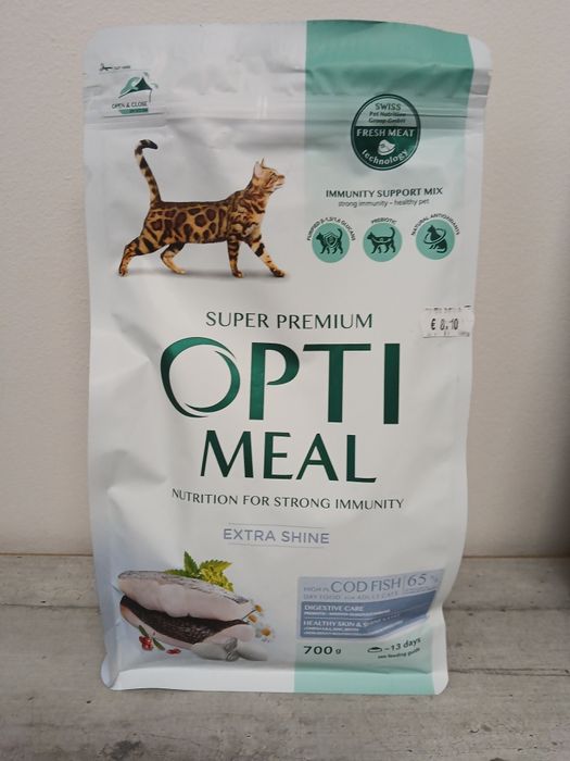 Optimeal храна за котки различни видове 0.700 кг.