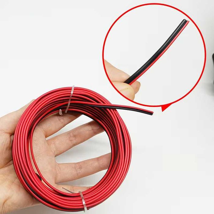 VELOCITY PRO Кабел за тонколони 22AWG Аудио кабел червен и черен за домашно кино и стерео уредби