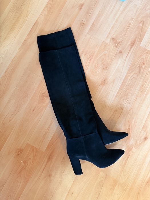 Чизми естествен велур 40 номер