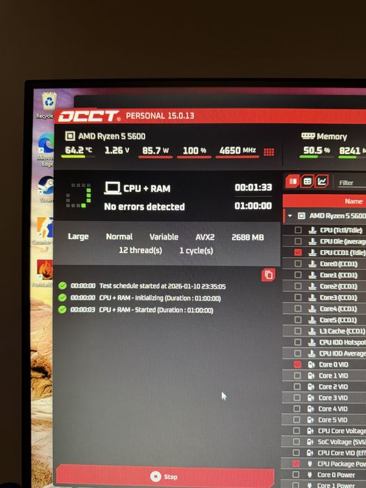 Pc Gaming Ryzen 5600- RX 7600(RTX 4060)-16Gb ram