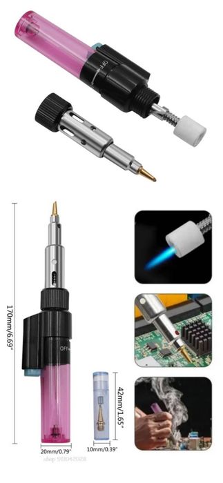 Беспроводной гас паяльник турбо горелка автоген пояльник газ плитка