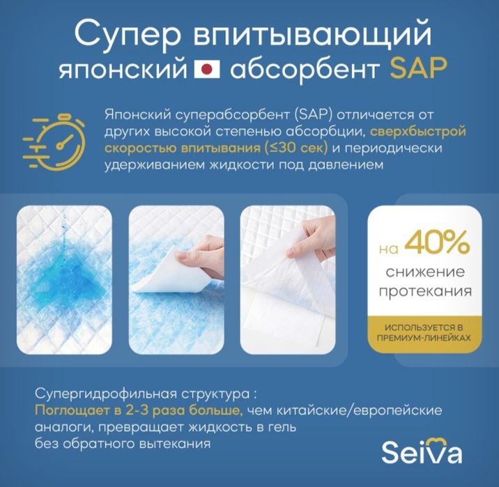 Пеленки универсальные 60 90см