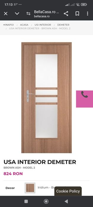 Foi Uși de interior goluri 70 -80- 90- 100 cm