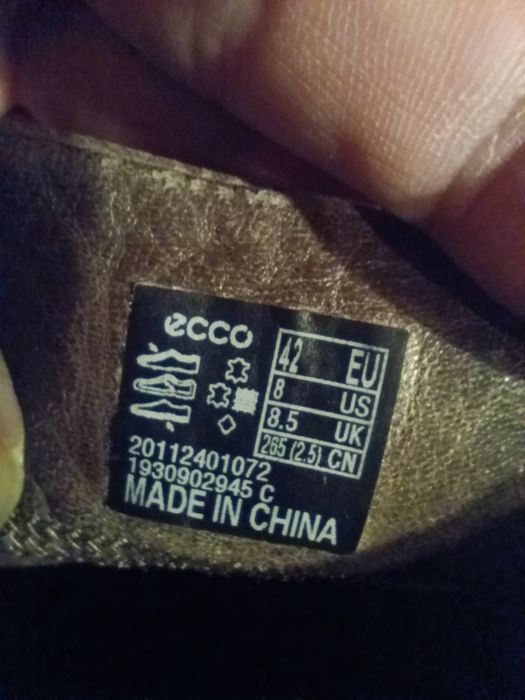 N.42 Мъжки боти Ecco от естествена кожа