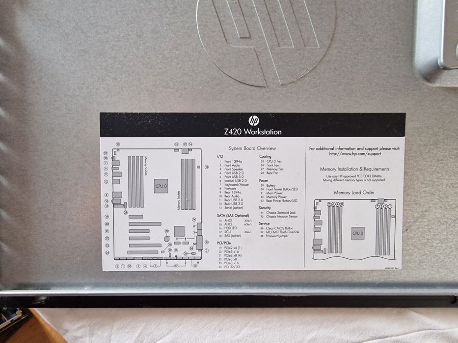 Pc HP Z420  Octa Core XEON E5- 1620 v2 3.7ghz 32gb ram