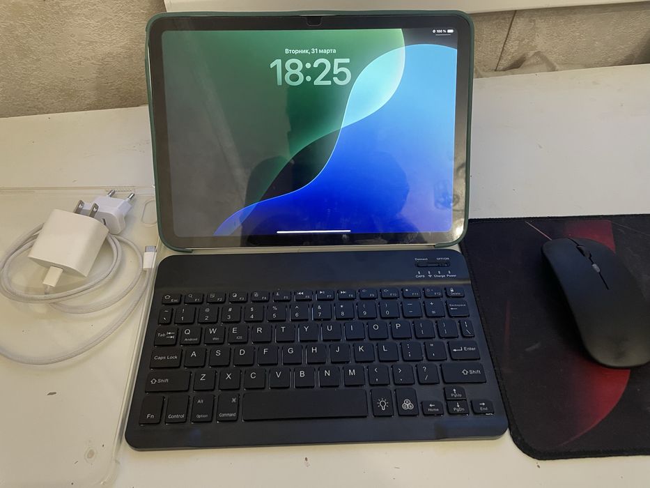 Ipad A16 128гб 100% Акб серебристый