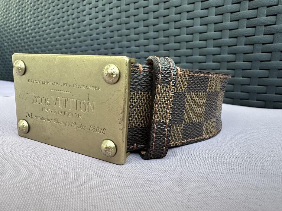 Louis Vuitton Inventeur damier ebene колан оригинал