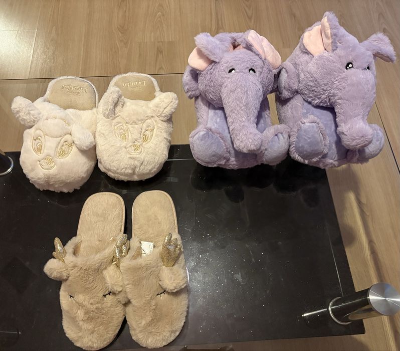 Различни видове пухени пантофки