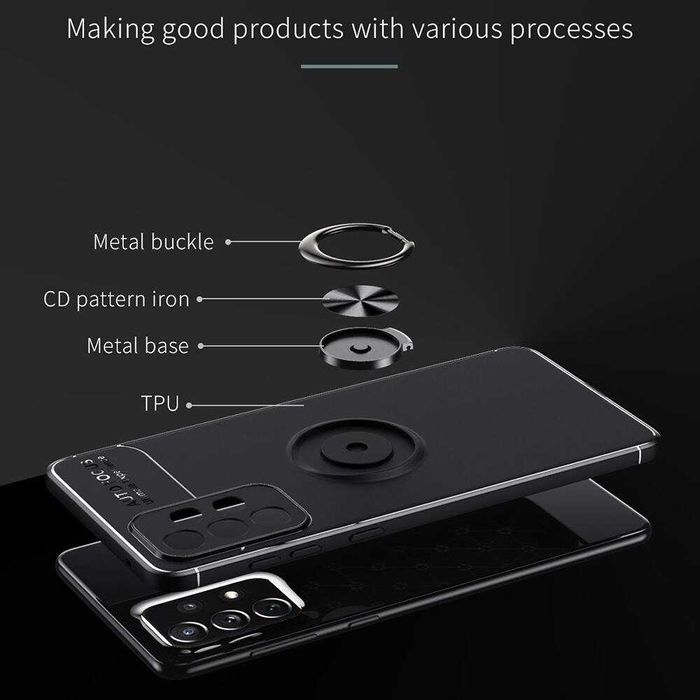 Husa carcasa Samsung Galaxy A73 5G - Gel TPU Honeycomb Shock proof Grey CUBZ