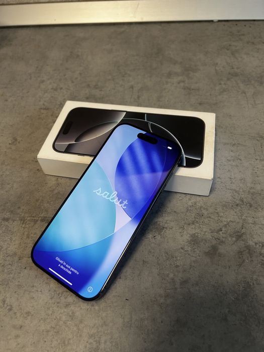 iPhone 16 Pro Black Titanium 128GB - Baterie 91% - 100% Original
