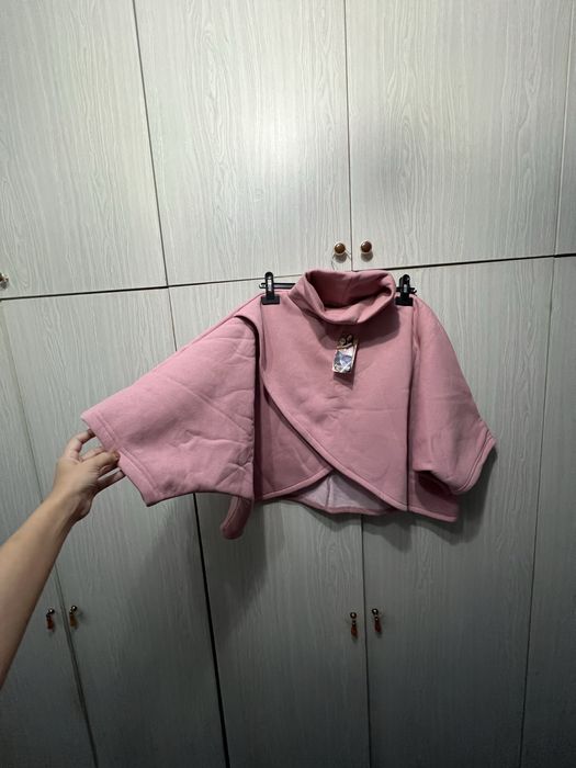 Кофта пончо худи