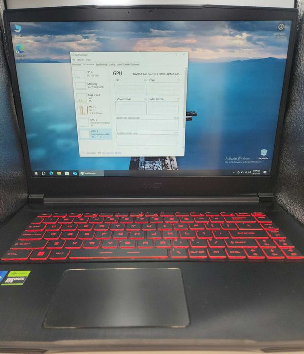 Hope Amanet P11-MSI THIN 15 I7-12650H/RAM 16 GB/SSD 512/RTX 3050/4GB
