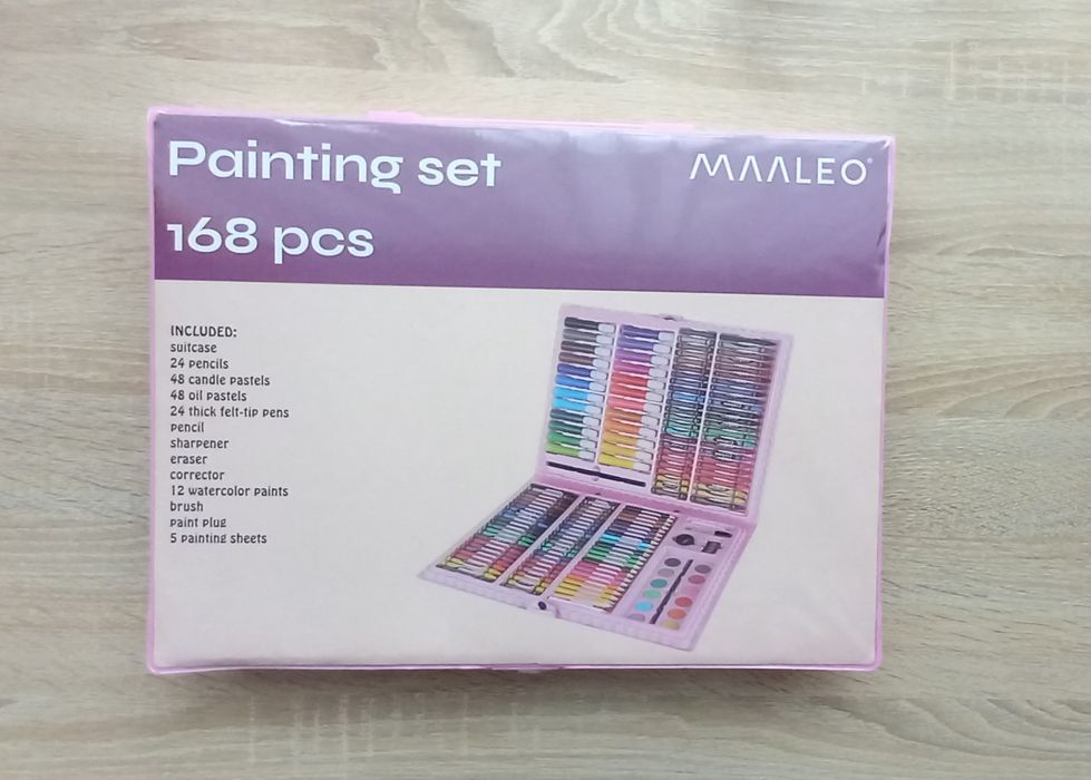 Комплект за рисуване в куфарче 168 части