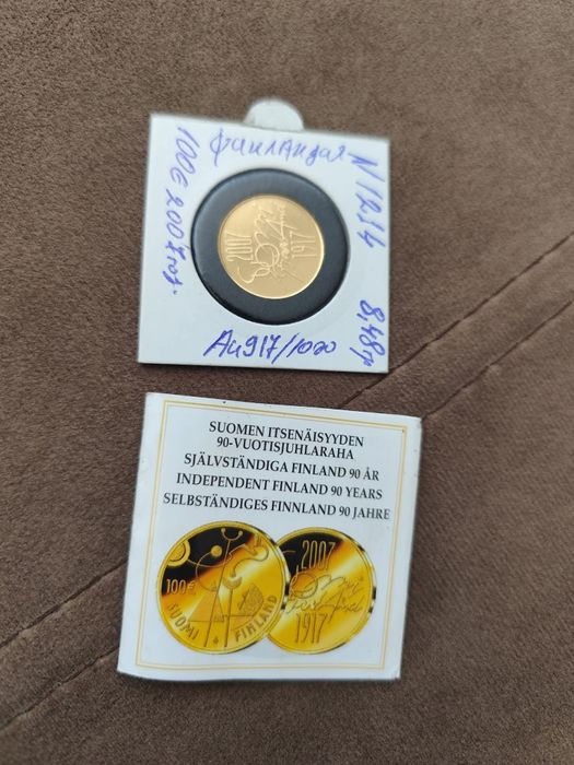 100 златни евро Финландия(Suomi)