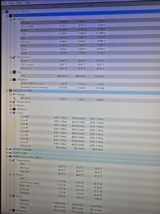 PC Gaming i7-9700K + RTX 3060 Ti TUF