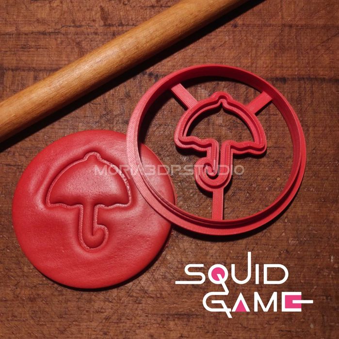 Резци за сладки, бисквити, фондан и тесто Squid Game