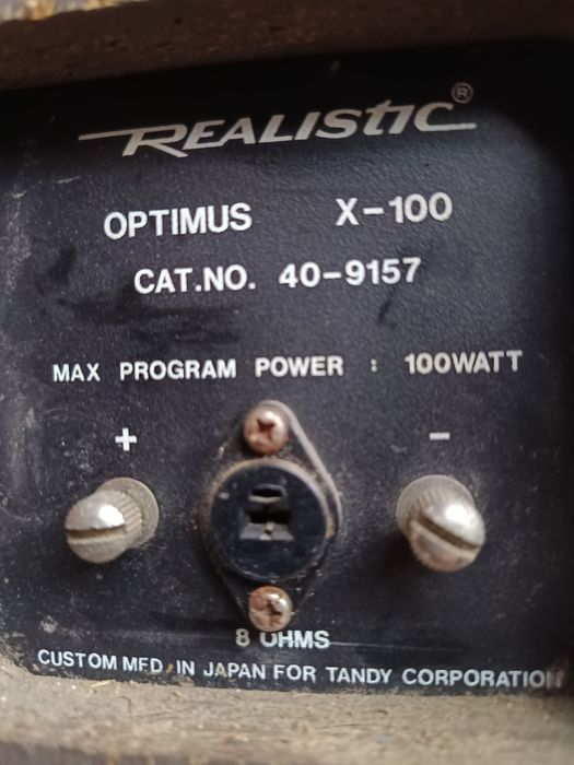 Incinte Acustice Realistic  Optimus X100 Japan
