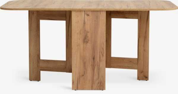 Нова сгъваема кухненска маса 80x100/163 цвят дъб