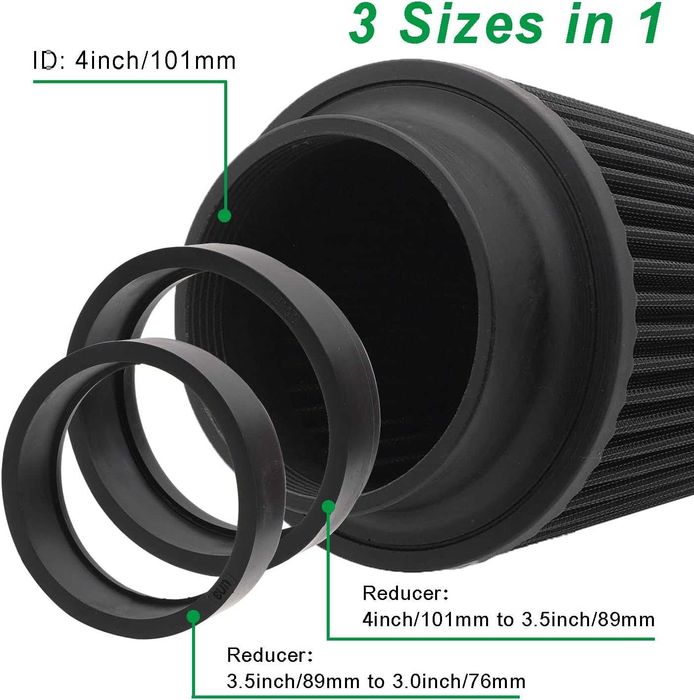 Спортен филтър Черен 76-101mm