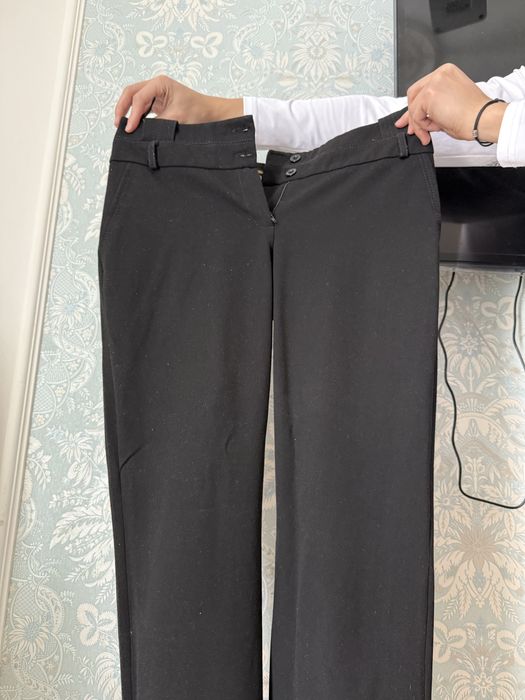 Черные брюки с флисом