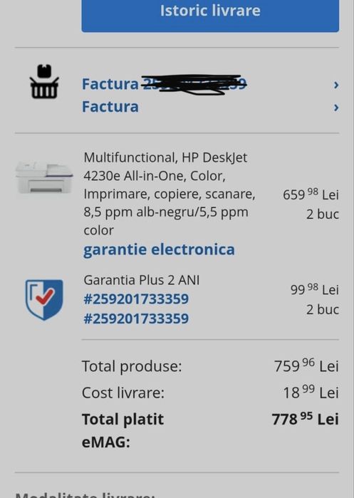 Imprimanta DeskJet 4200e