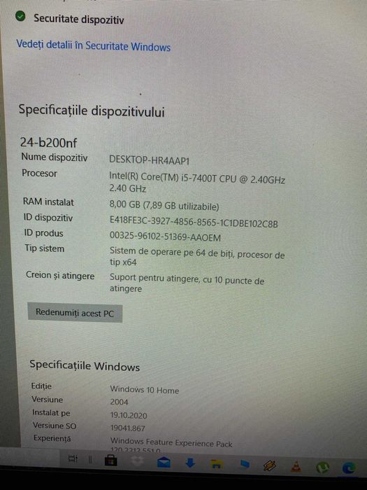HP Pavillion All in one PC Desktop 24" i5-7400T 8Gb Ram 1TB