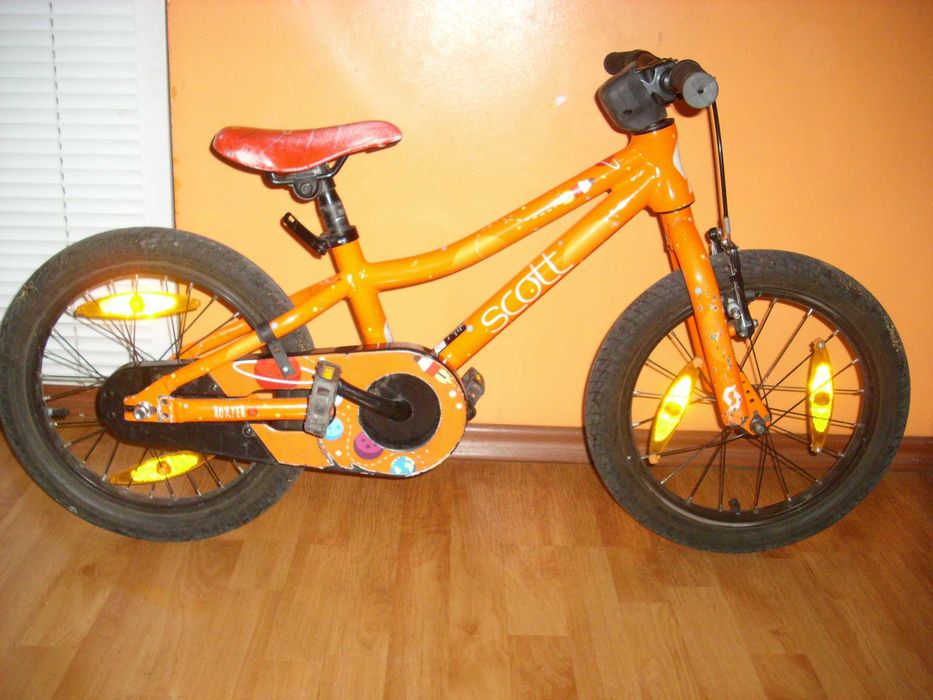 SCOTT 16 ″ АЛУМИНИЕВ USA Детски велосипед,колело със спомагателни колела.Промо!