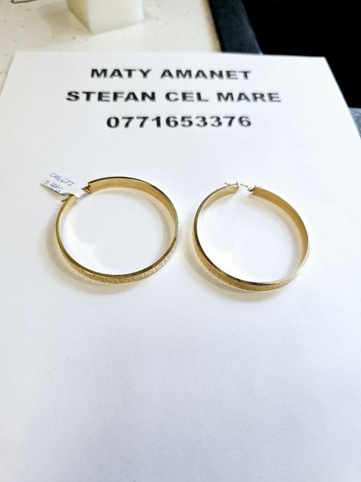 Vand cercei din aur 14 k 9.78 g cod 677
