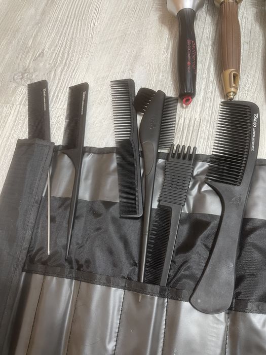 Set 5 perii profesionale Olivia Garden + kit piepteni coafiura