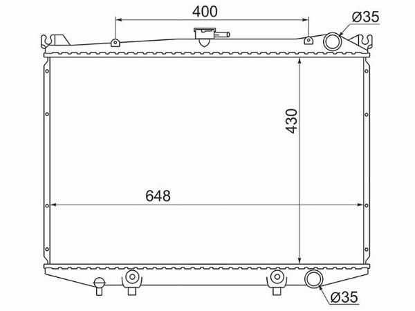 Радиатор  Nissan Terrano