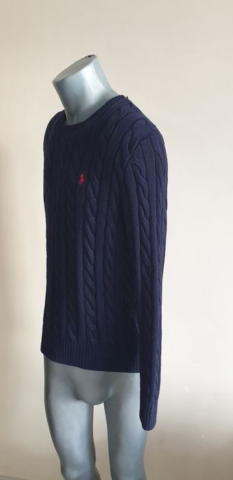 POLO Ralph Lauren Cable Cotton / Knit  S НОВО! ОРИГИНАЛ! Мъжки Пуловер