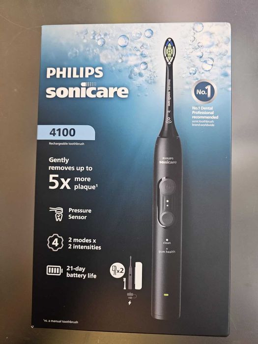 Електрическа четка за зъби Philips Sonicare серия 4000,черна,HX4044/52
