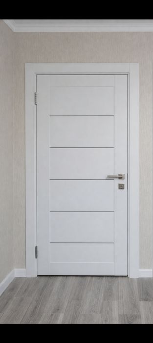 Установка межкомнатных дверей под ключ.
Петли, замки, ручки, доборы, н