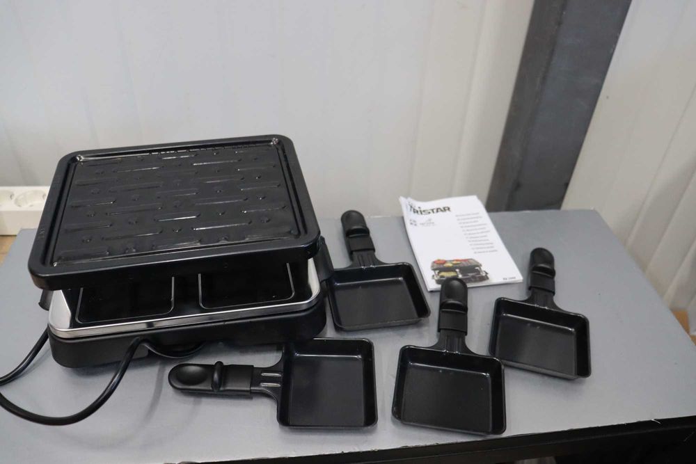 Ел. скара Tristar Raclette RA2949, 500W, 4 Шпатули, 22x17.5см, Раклет