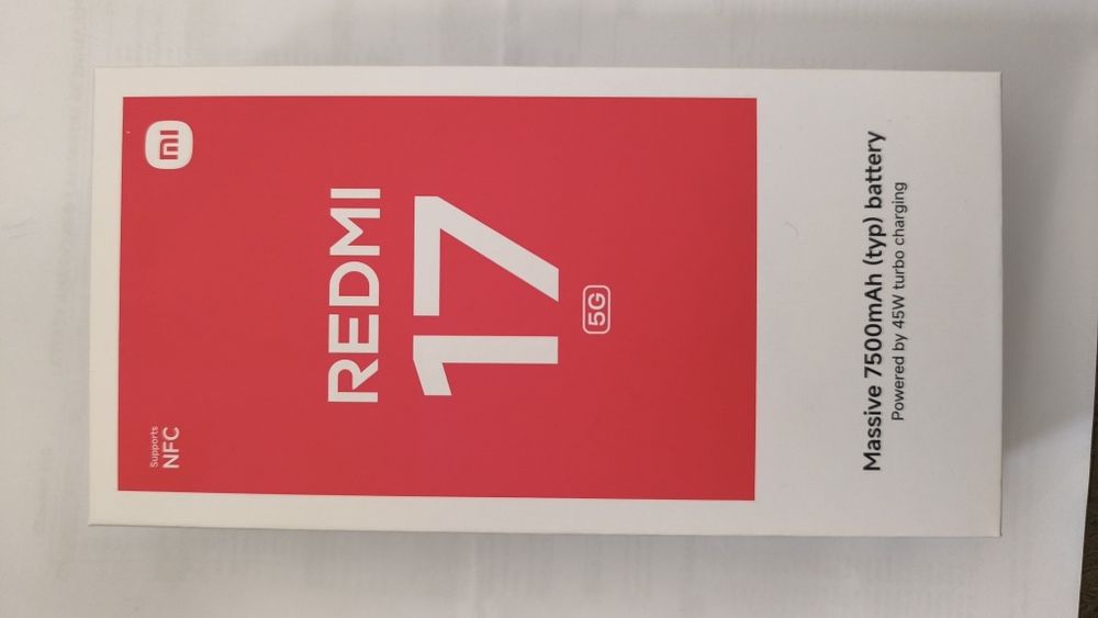 Продавам телефон Xiaomi Redmi 17 5G нов не използван!