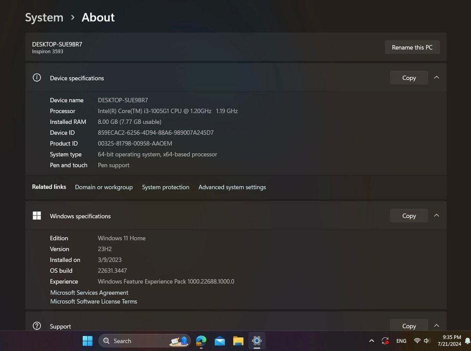 Продам ноутбук Dell